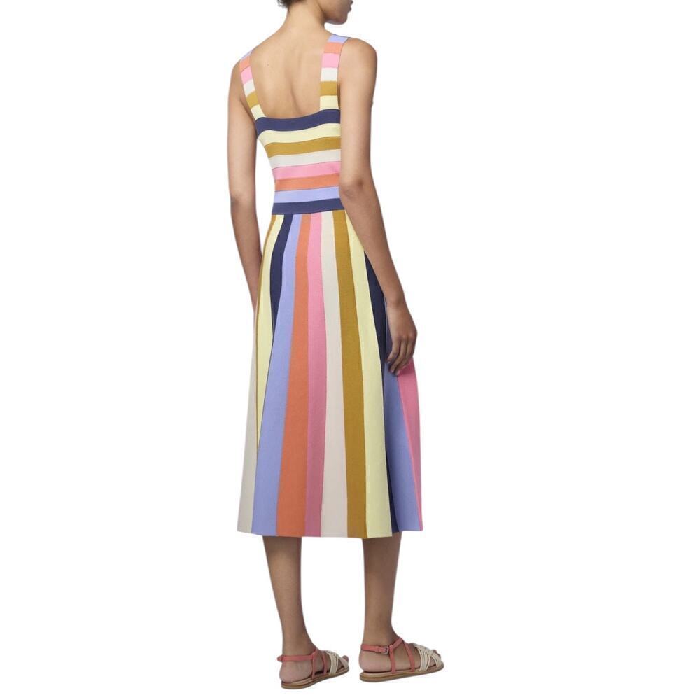 New Women’s Paul Smith Multi Stripe Knit Dress Size S - Picture 4 of 8